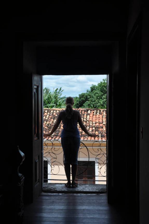 Varanda da nossa pousada em Alcântara - MA